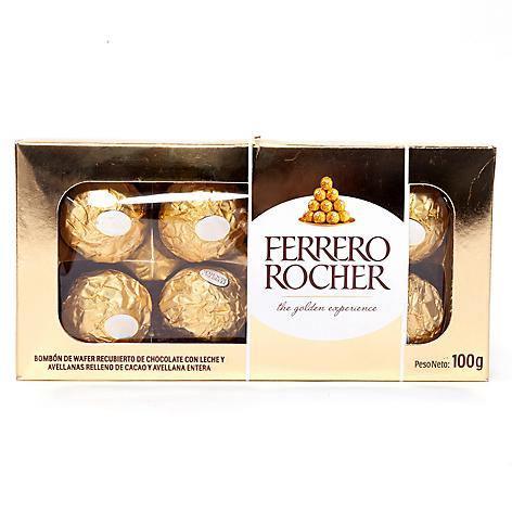 Chocolate Ferrero Rocher 8 Und 100 grms - Floristería Noemi Flowers