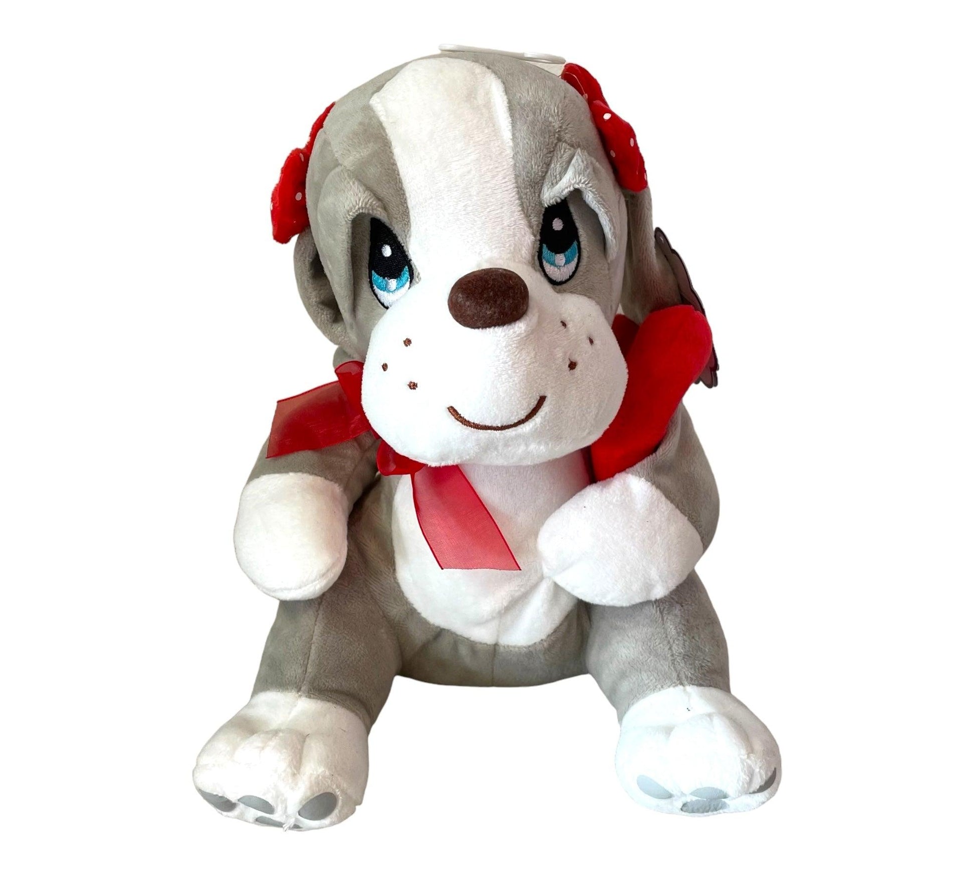 Peluche Samuel & Miel Peluche 10" W/HEART - Floristería Noemi Flowers