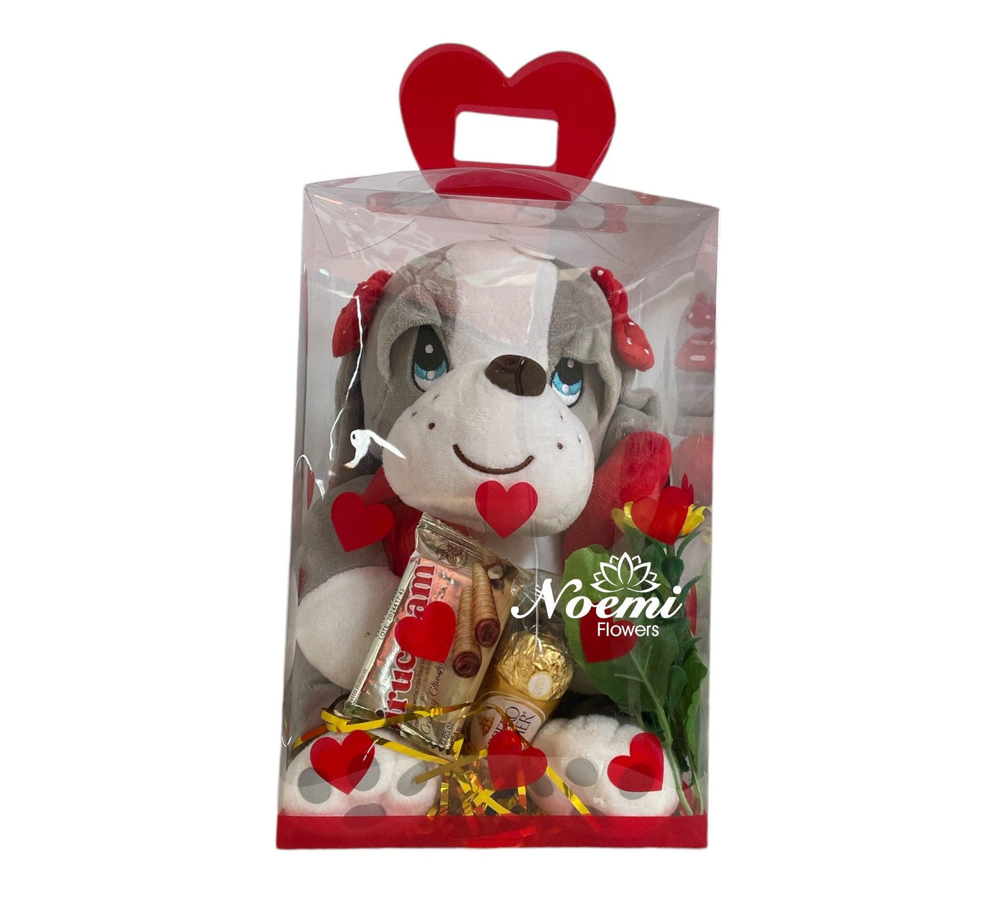 Regalo con Peluche 02 - Floristería Noemi Flowers
