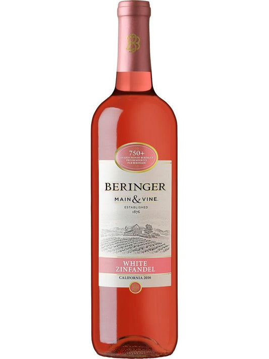 Beringer Main & Vine / White Zinfandel 750 ml - Floristería Noemi Flowers