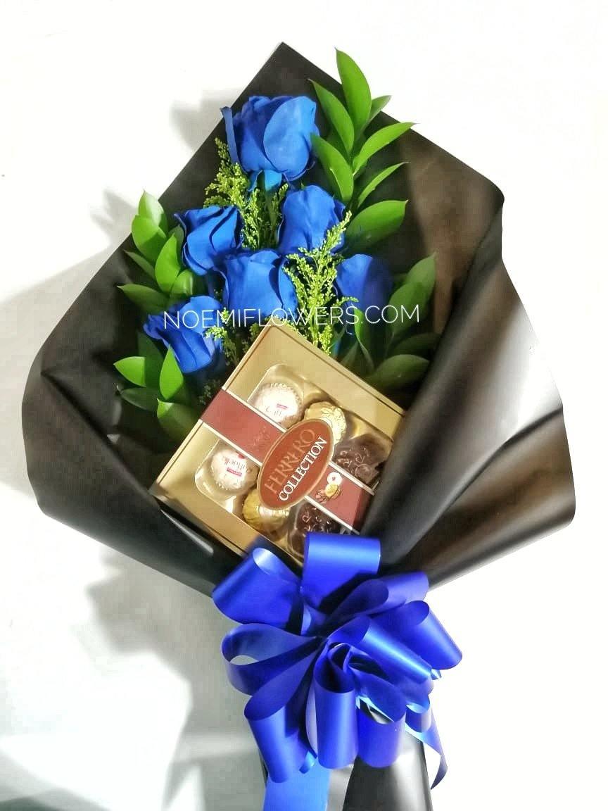 Bouquet Azul - Floristería Noemi Flowers