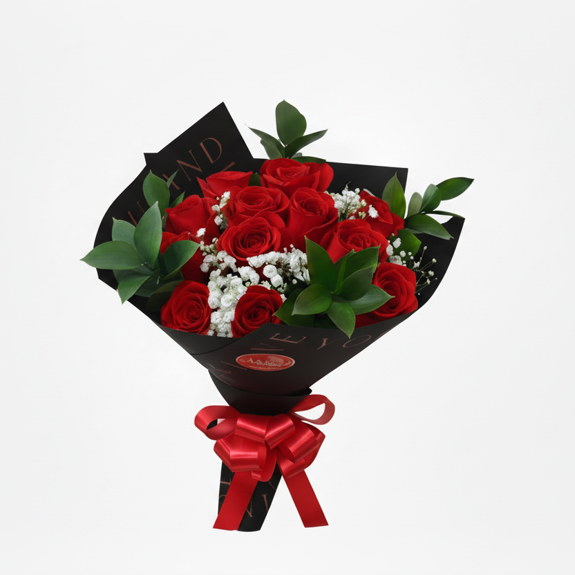 Bouquet 12 Rosas Rojas | Floristería Noemi Flowers Panamá