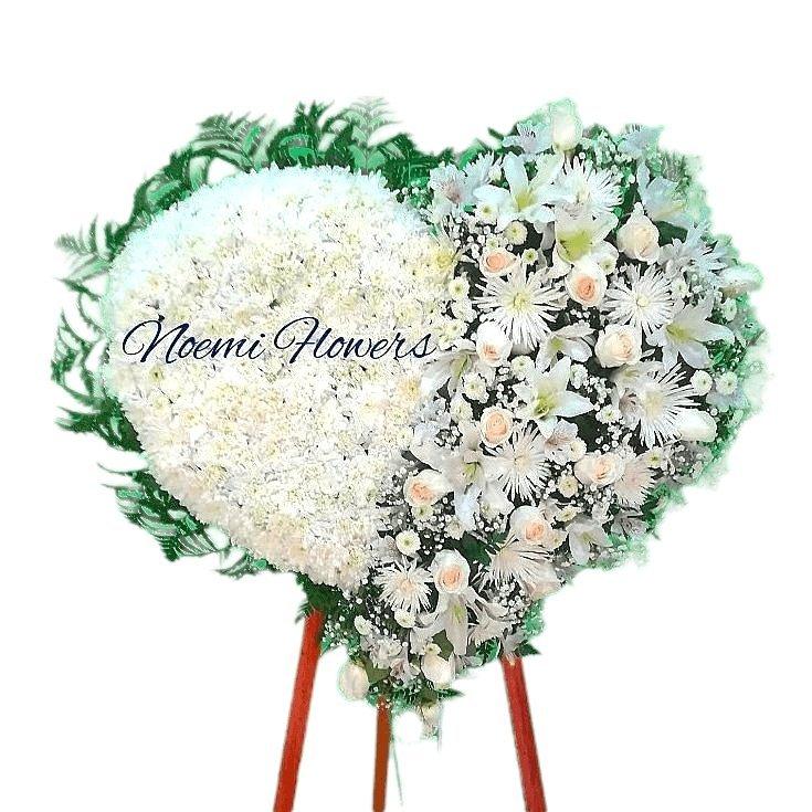 Corona Fúnebre NF-36 - Floristería Noemi Flowers