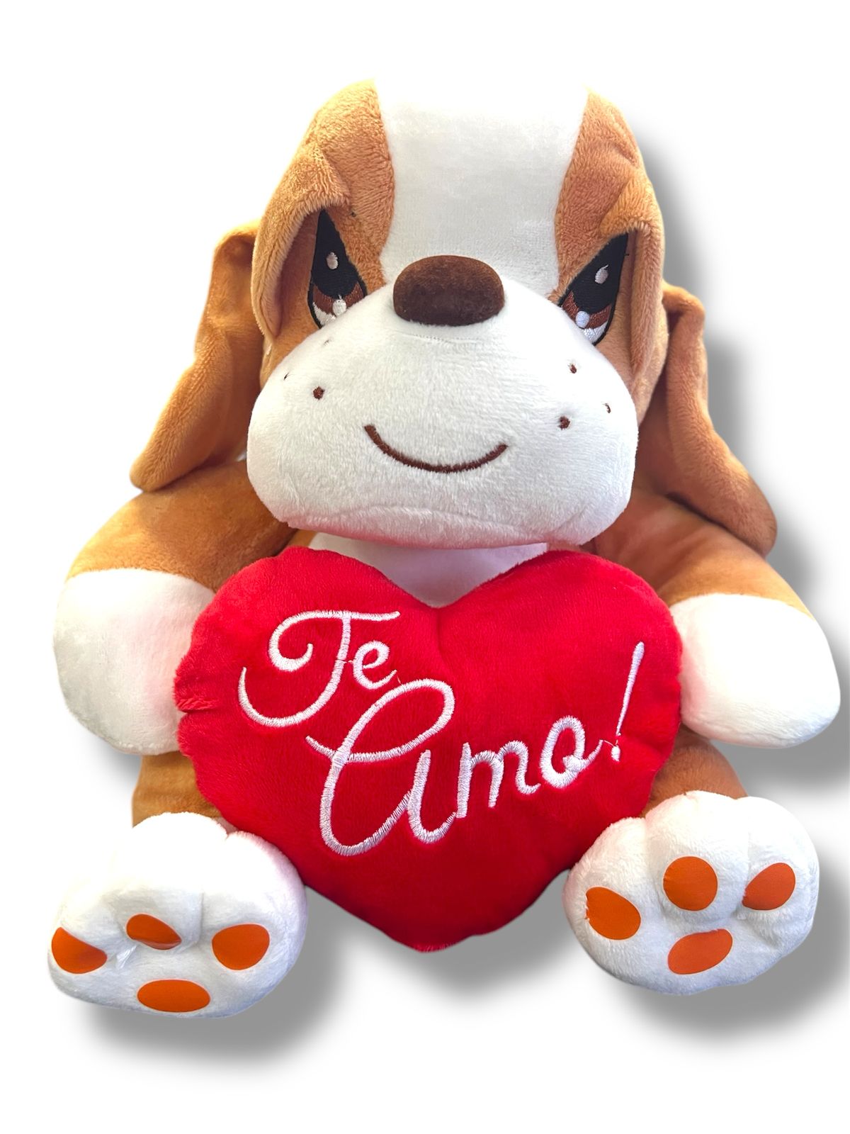 Peluche Samuel & Miel Corazón Te Amo Peluche 10" - Floristería Noemi Flowers