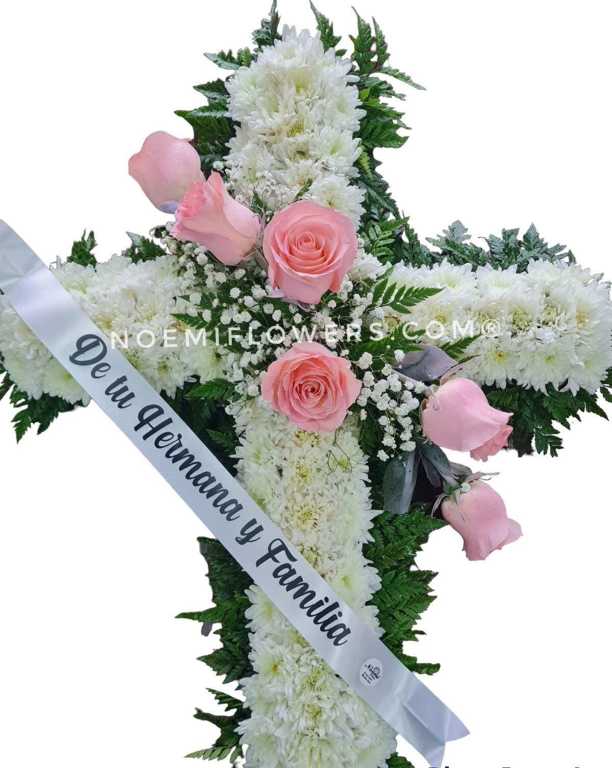 Cruz Descanso Eterno - Floristería Noemi Flowers