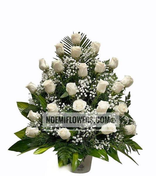 Arreglo Funeral AF-09 - Floristería Noemi Flowers