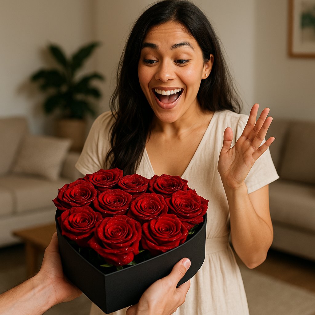 Caja de Rosas - Floristería Noemi Flowers