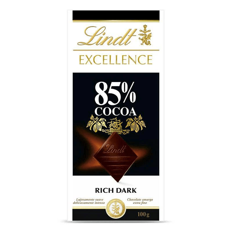 Chocolate Lindt Excellence 85% Cocoa 100 gramos - Floristería Noemi Flowers