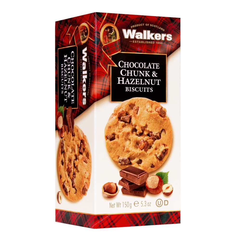 Galletas Walker’s Chocolate Chunk & Hazelnut Biscuits 150 g - 5.3 oz - Floristería Noemi Flowers