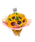 Bouquet de girasoles y gipsofilia -Floristeria Noemi Flowers.