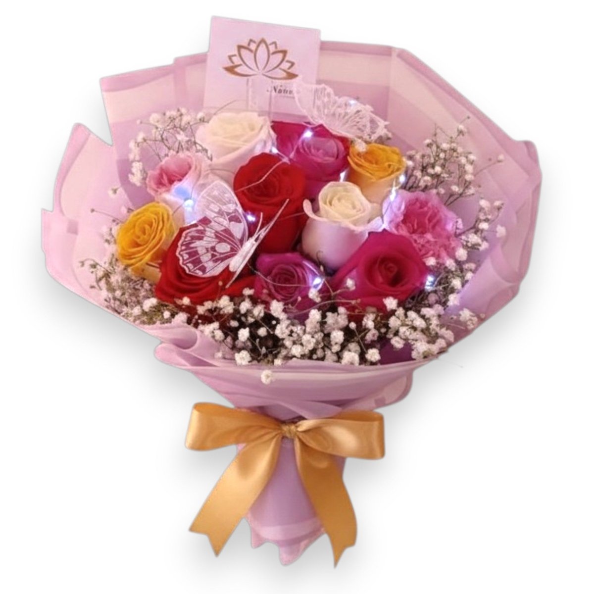 Ramos con 12 rosas variadas - Floristeria Noemi Flowers