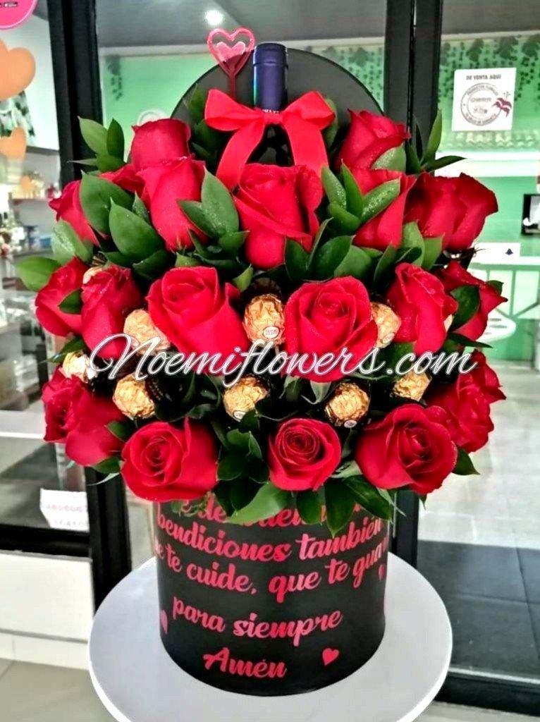 Caja Romántica - Floristería Noemi Flowers