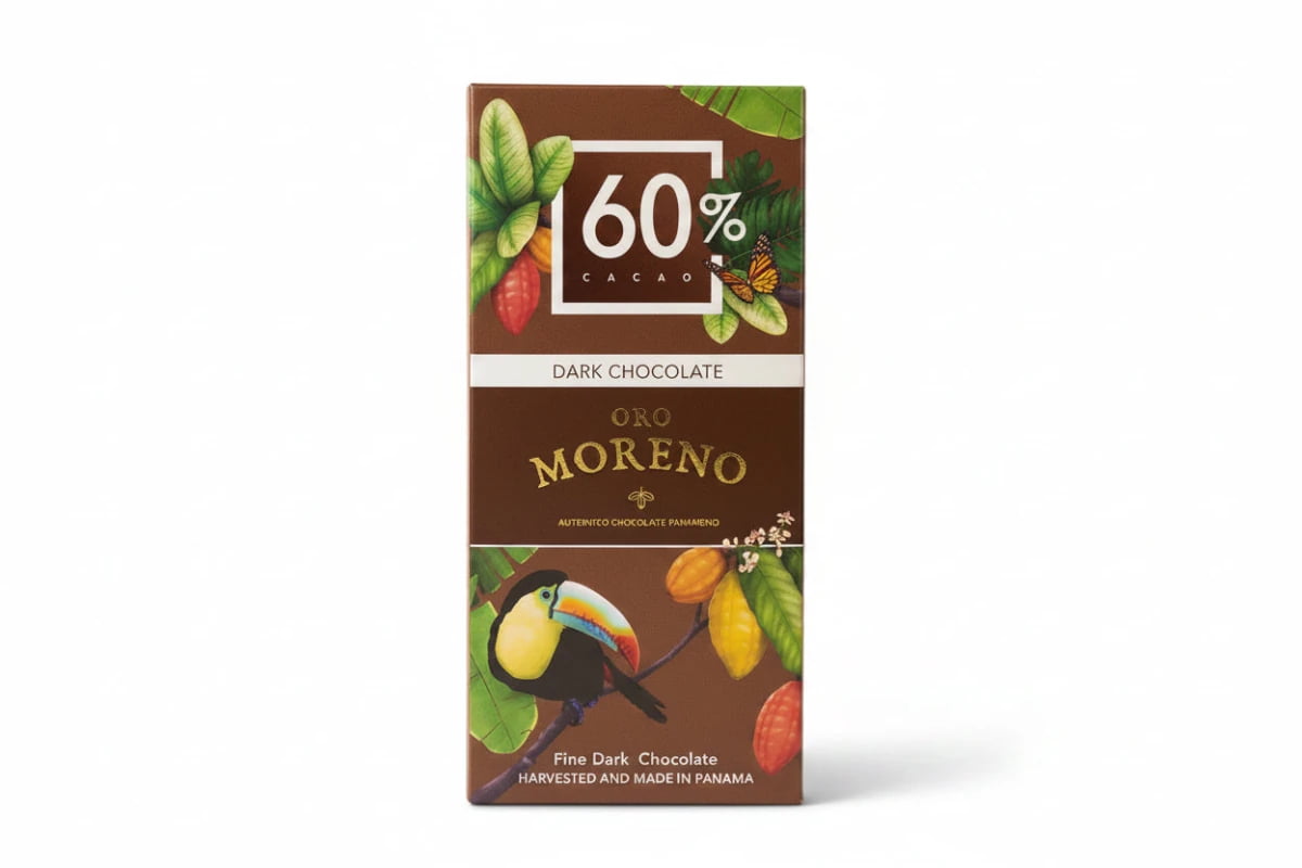Chocolate Oro Moreno Dark 60% 50 gr - Floristería Noemi Flowers