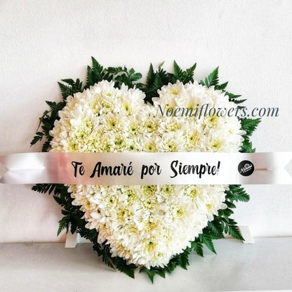 Corona Fúnebre NF-10 (12 pulgadas) - Floristería Noemi Flowers