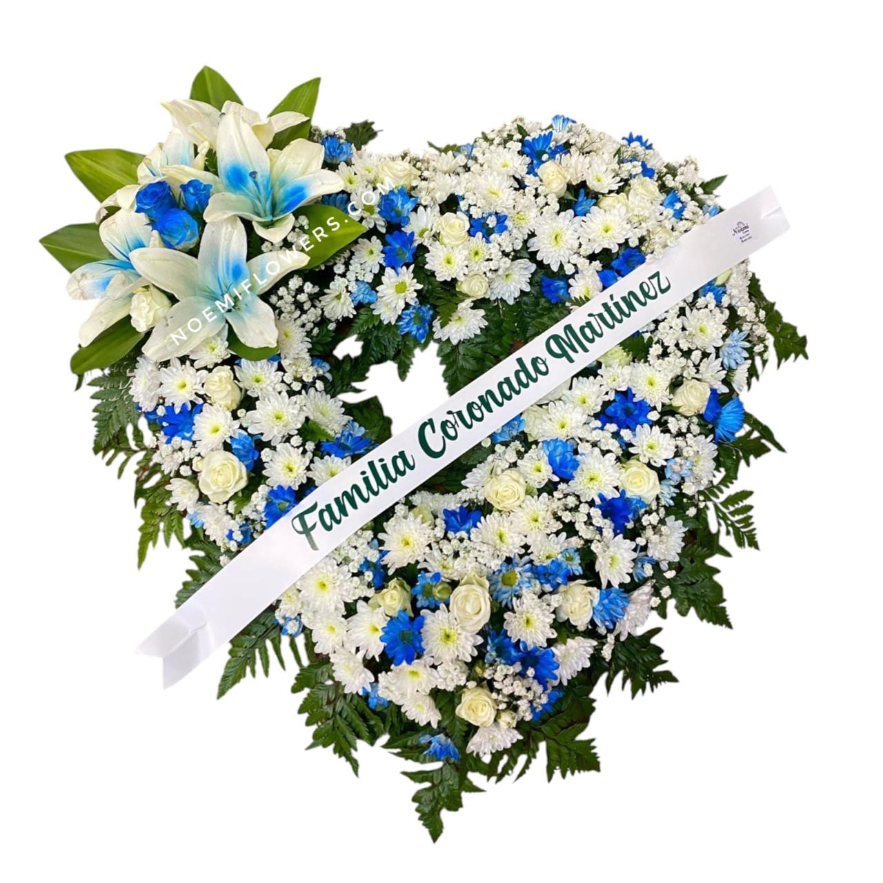 Corona Fúnebre Eterna Paz - Floristería Noemi Flowers