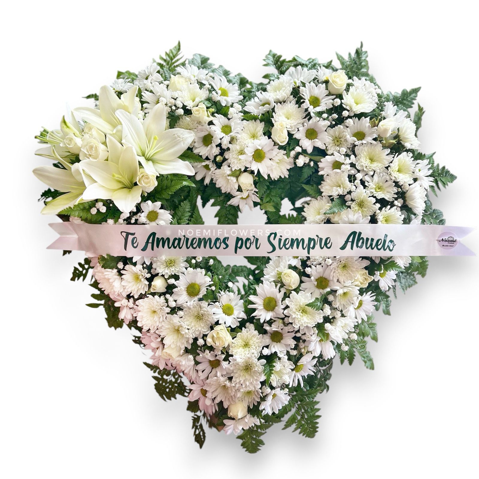 Corona Fúnebre Eterna Paz - Floristería Noemi Flowers