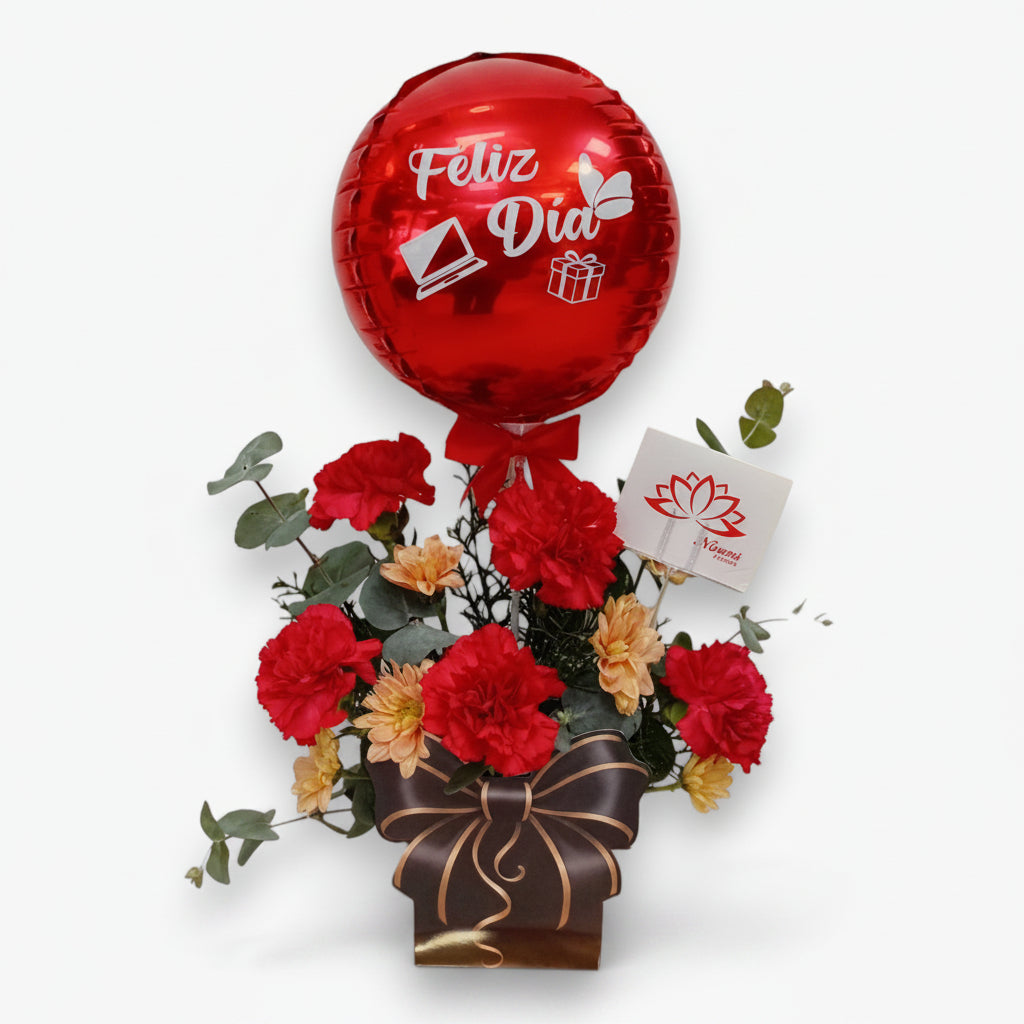Arreglo floral regalo con claveles y deisys - Noemi Flowers