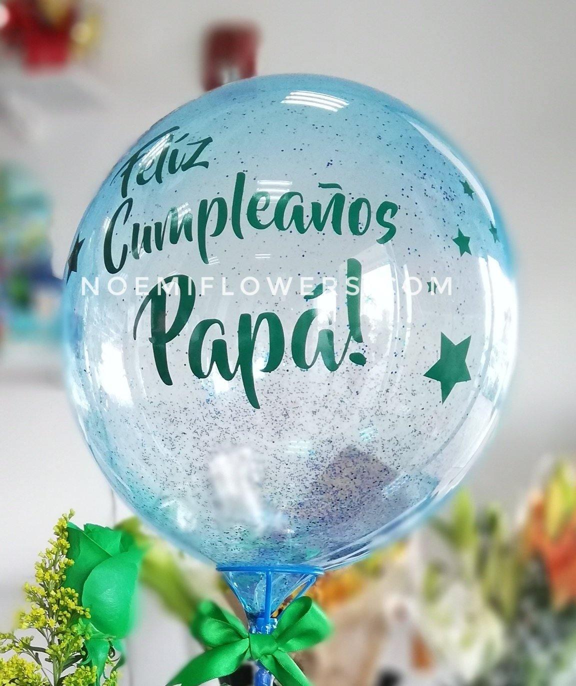 Globo Burbuja Personalizado 10" - Floristería Noemi Flowers