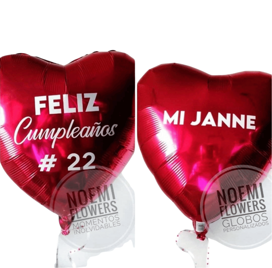 Globo Foil Personalizado 18 pulgadas - Floristería Noemi Flowers