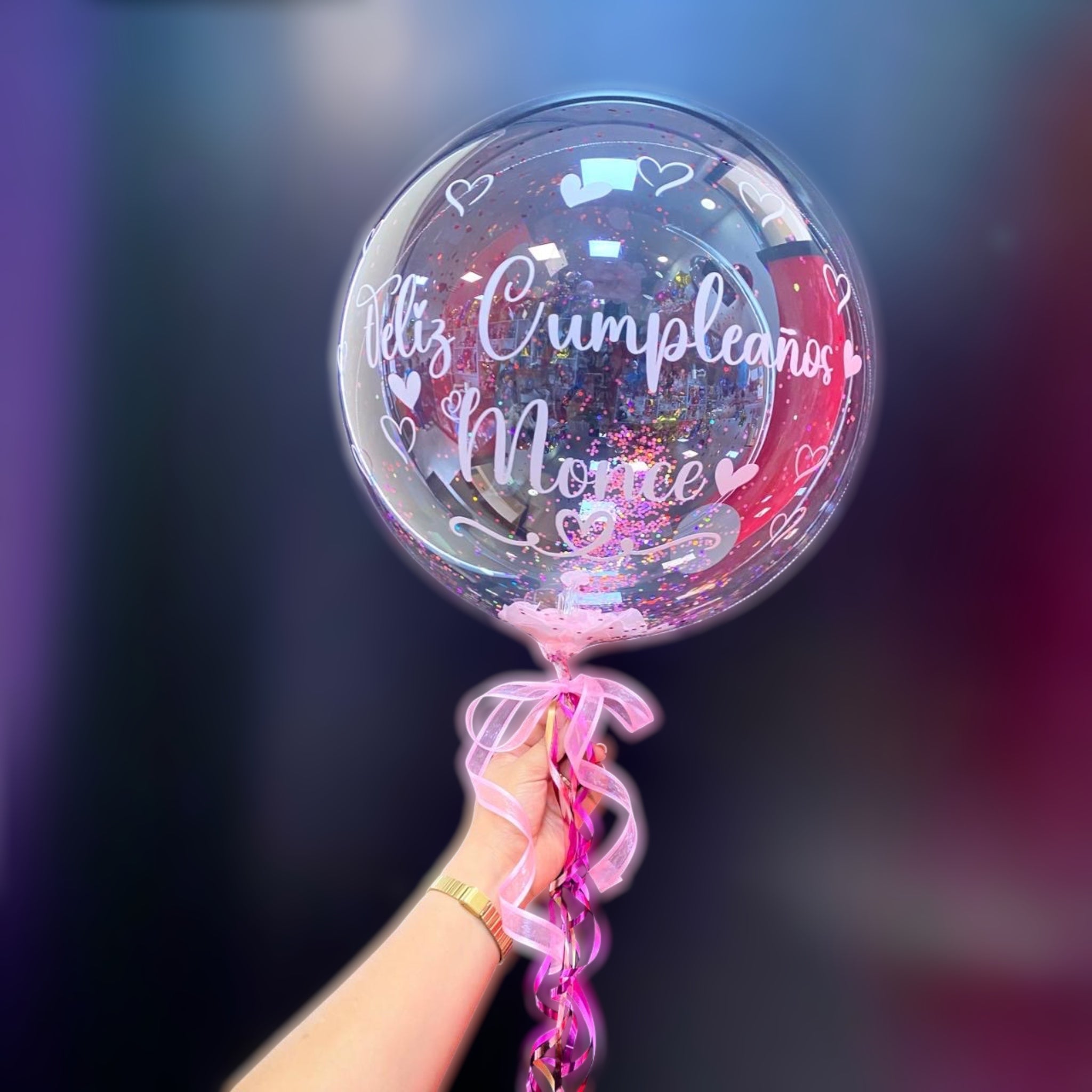 Globo Burbuja Personalizado 20" - Floristería Noemi Flowers