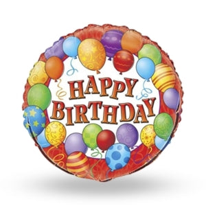 Globo Happy Birthday 9 pulg