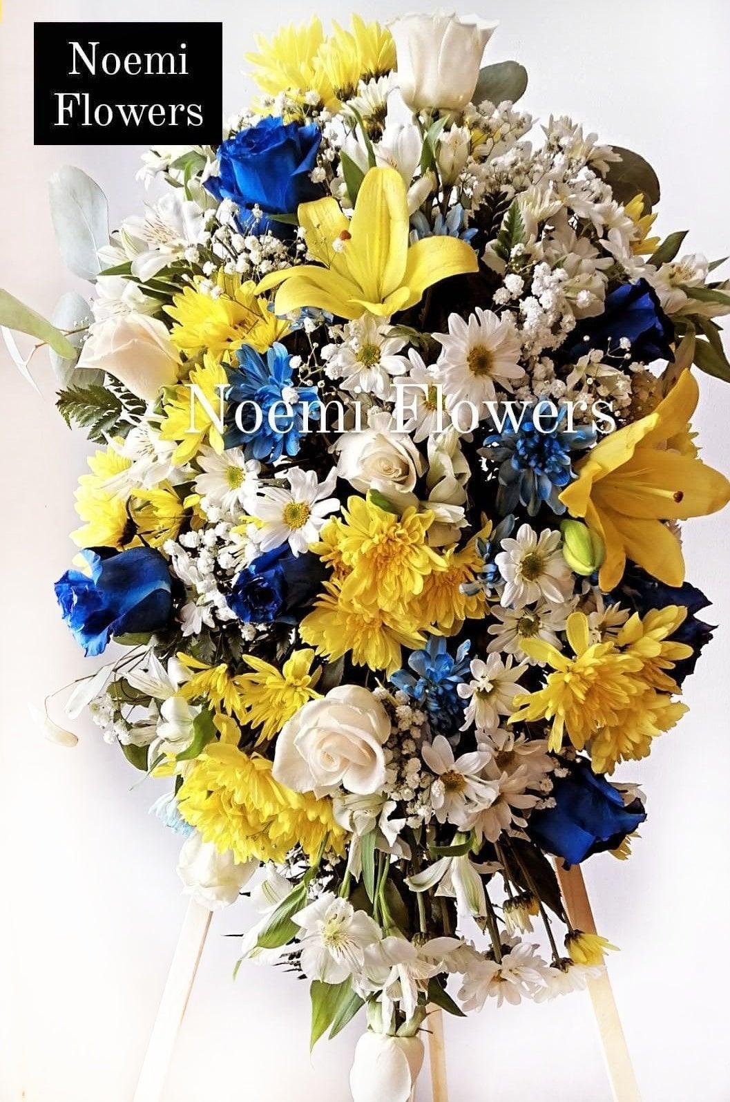 Pedestal Funeral 03 - Floristería Noemi Flowers