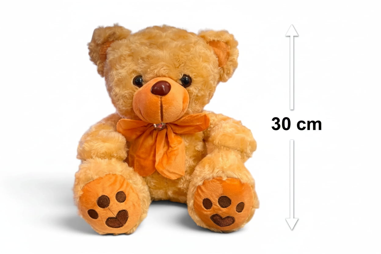Peluche Oso 30 cm - Floristería Noemi Flowers.
