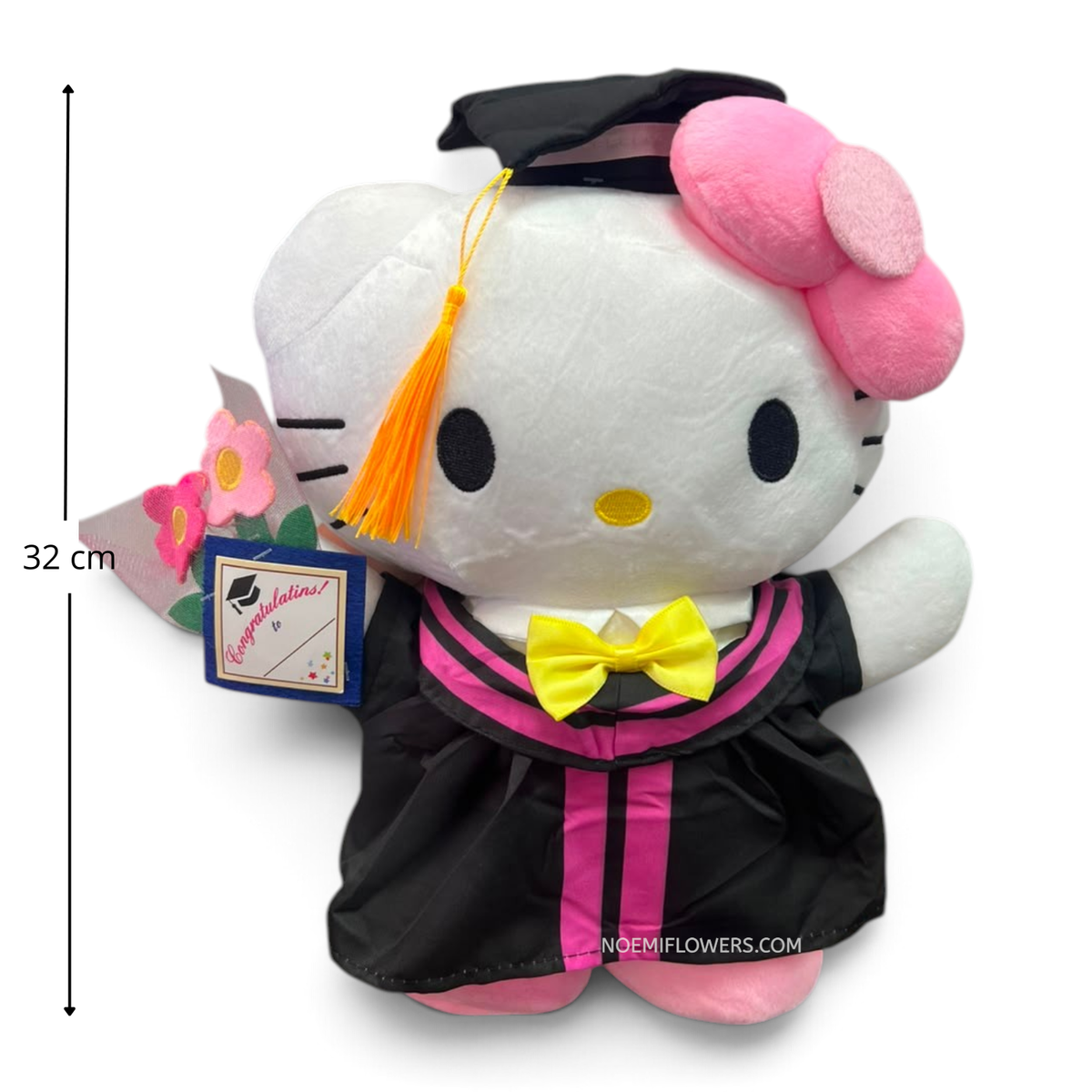 Peluche de graduación Hello Kitty - Floristería Noemi Flowers.