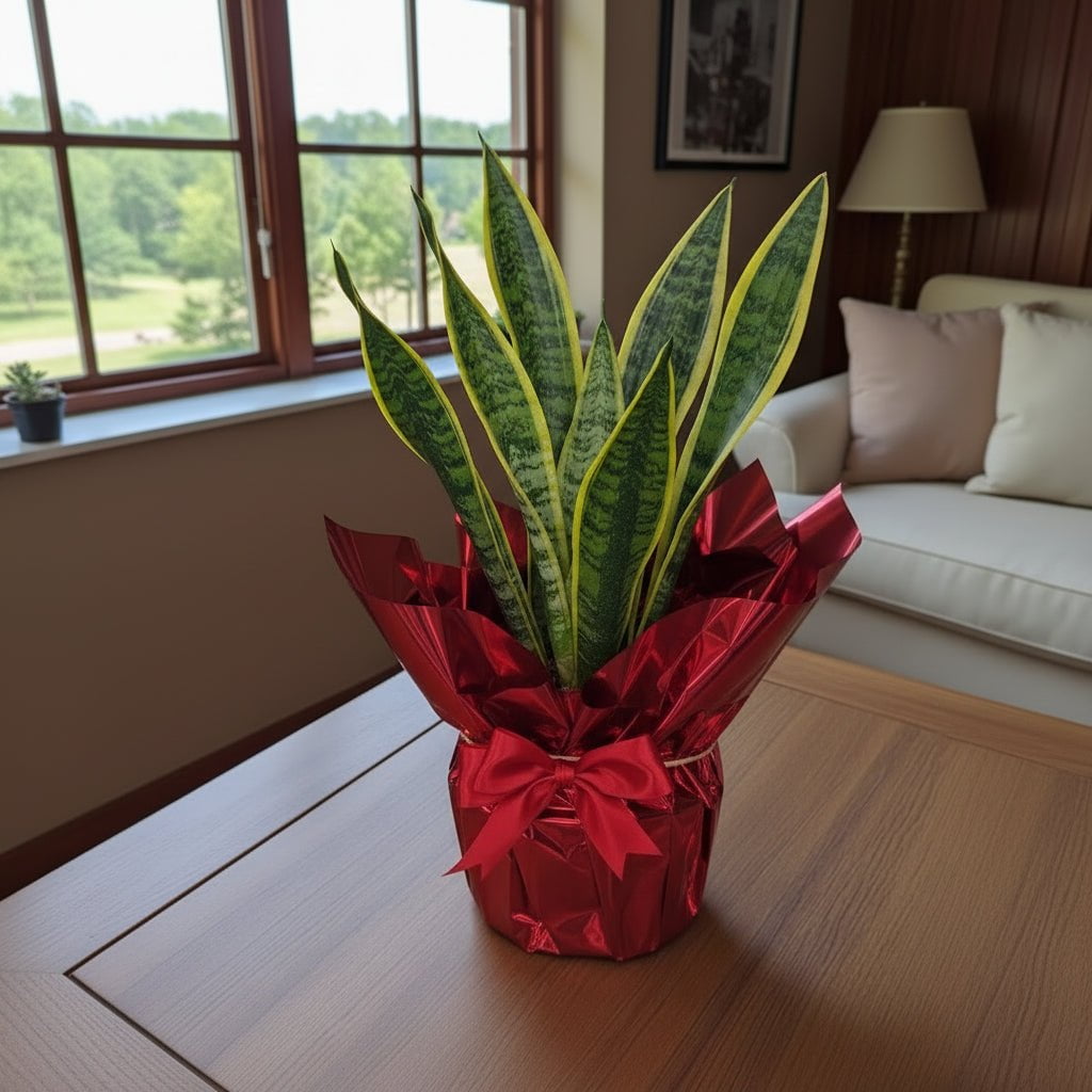 La Sansevieria trifasciata, conocida comúnmente como lengua de suegra