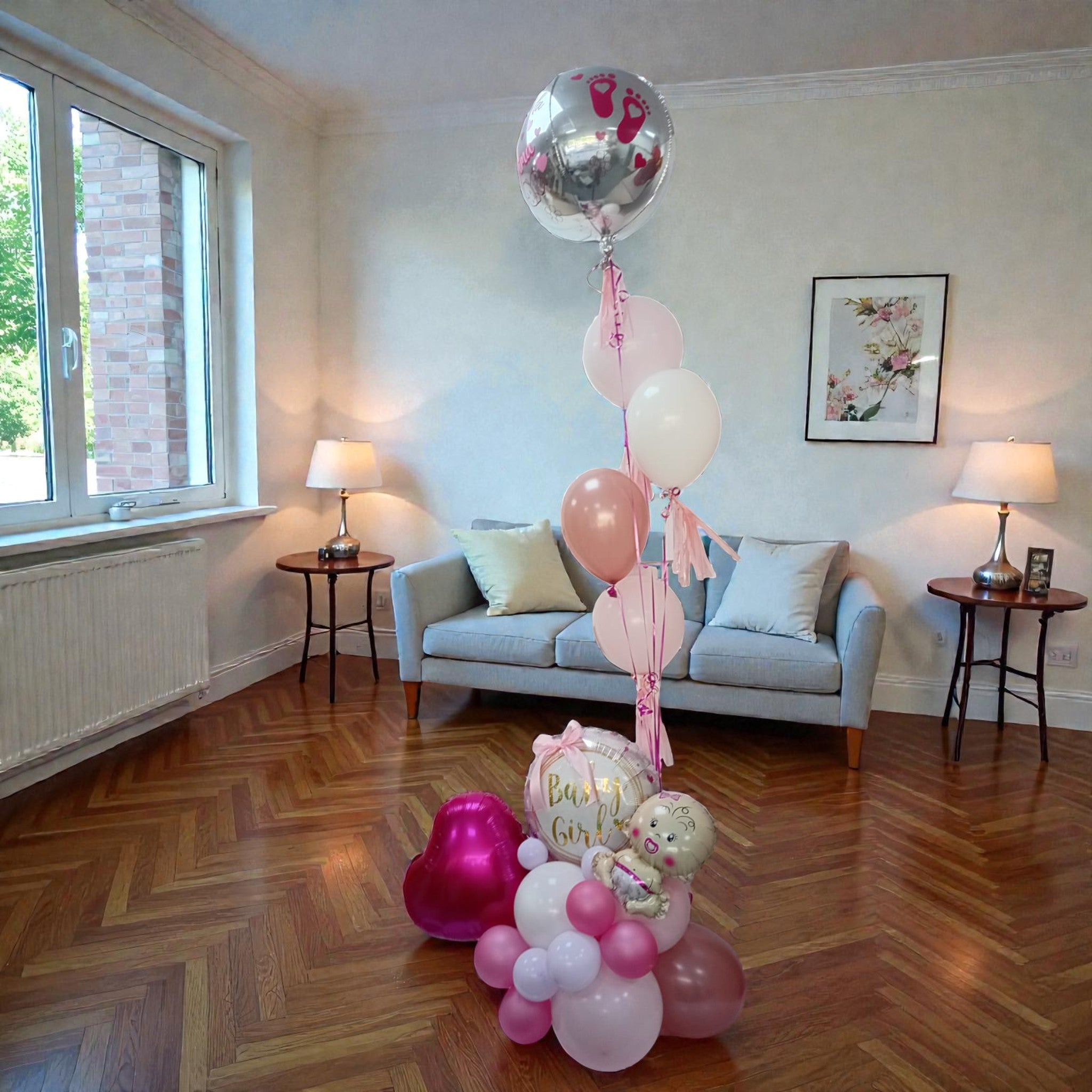 Arreglo de globo para para niña - floristería noemi flowers