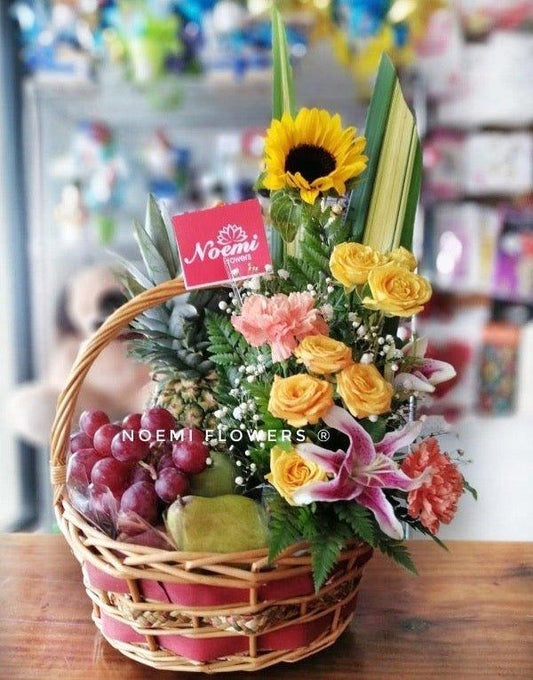 Canasta de Frutas Afecto Sincero - Floristería Noemi Flowers