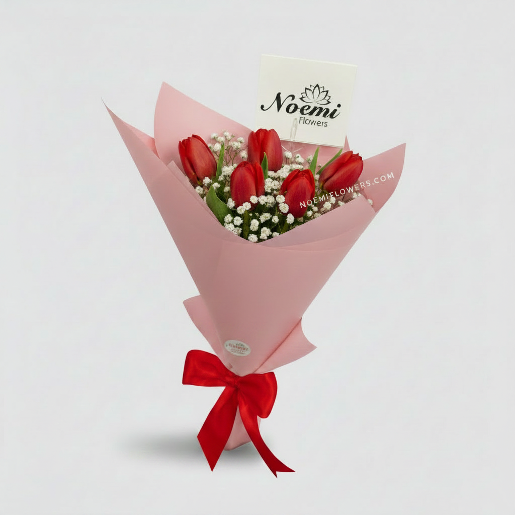 Bouquet of 5 Tulips