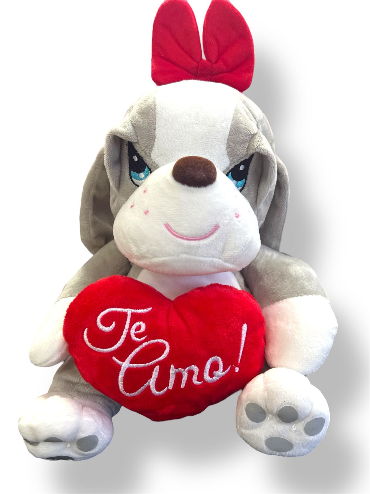 SAMUEL & MIEL PELUCHES 10" CORAZON TE AMO - Floristería Noemi Flowers