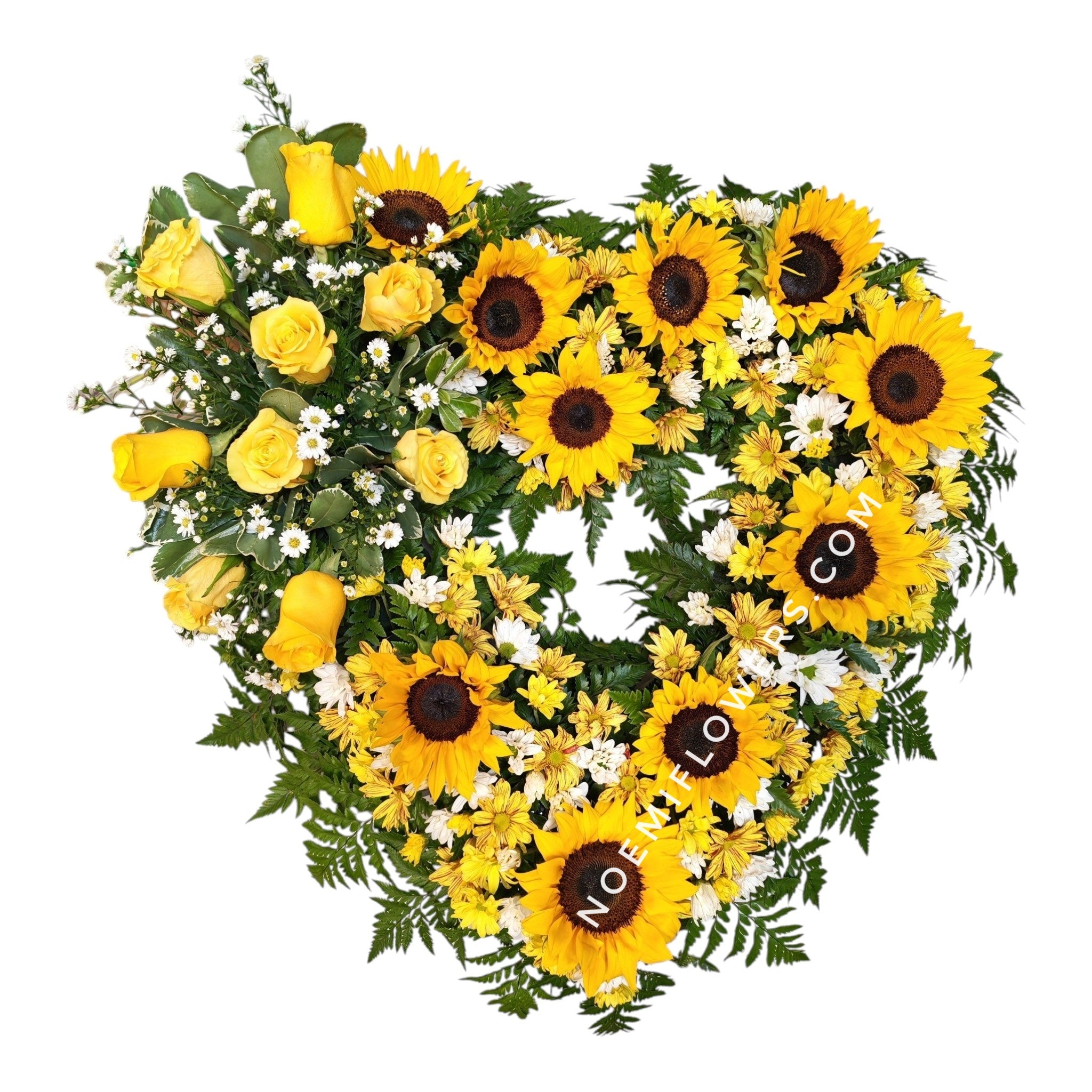 Corona Fúnebre Luz de Girasol