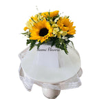 Cubre Urna  de girasoles NF-08 - Floristería Noemi Flowers